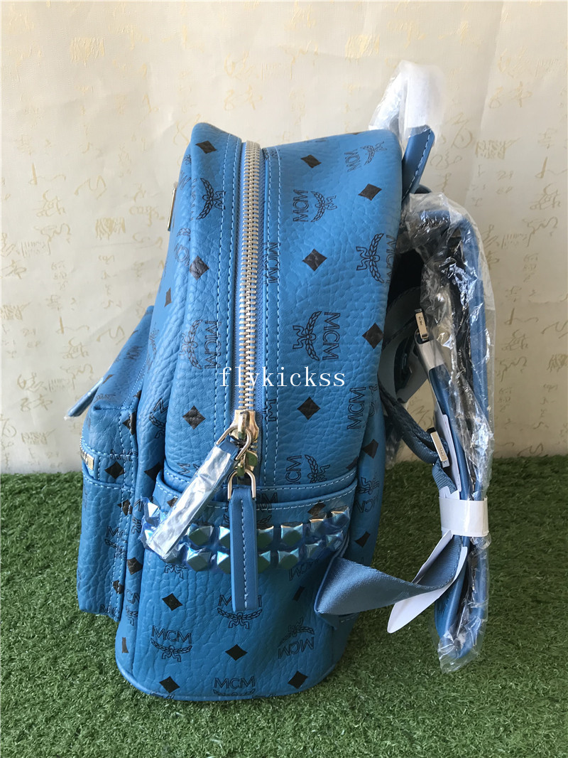 MCM Blue Backpack